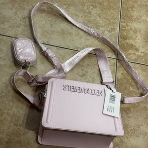Steve Madden Light Pink Crossbody Bag with Removable Strap
